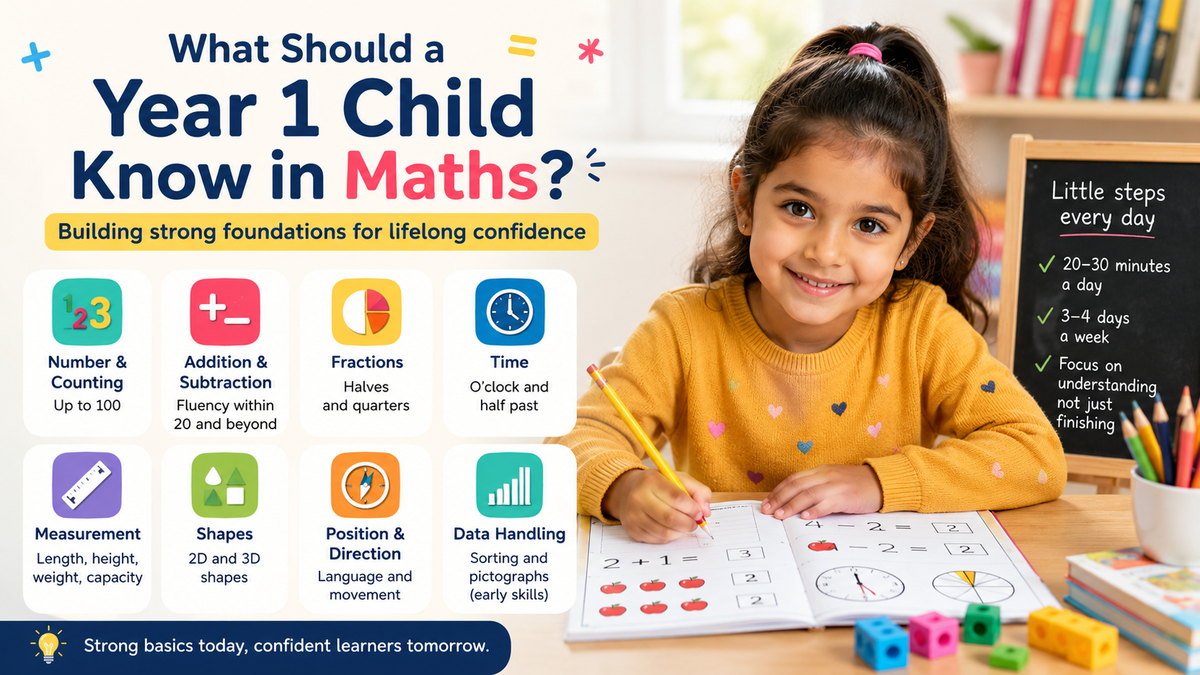 What Should a Year 1 Child Know in Maths? A Parent's Guide