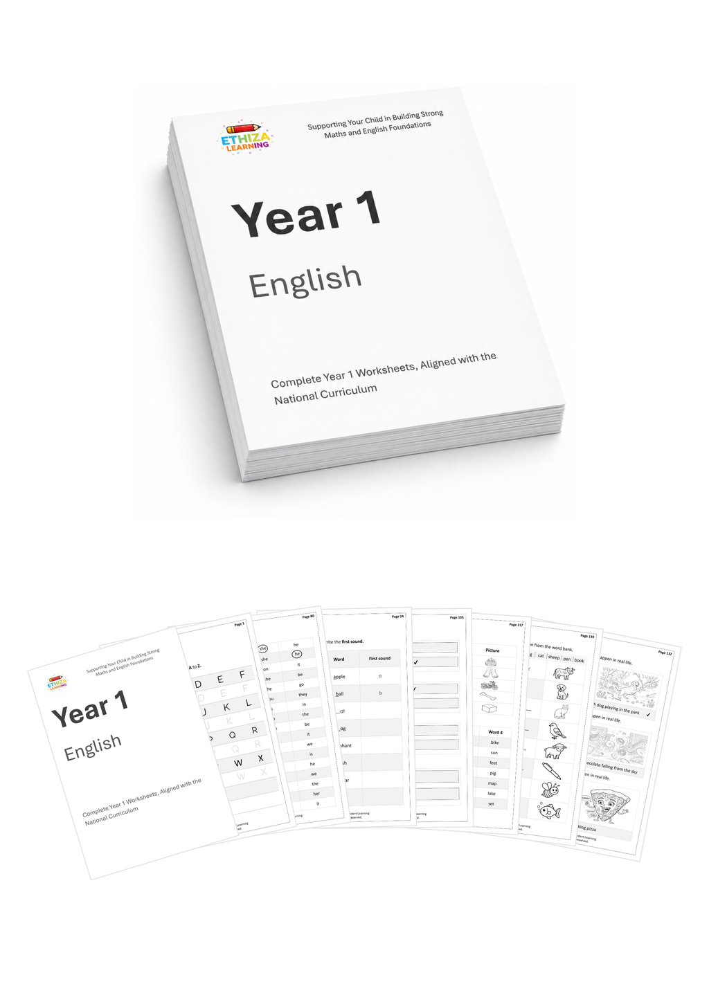 Year 1 English Worksheets