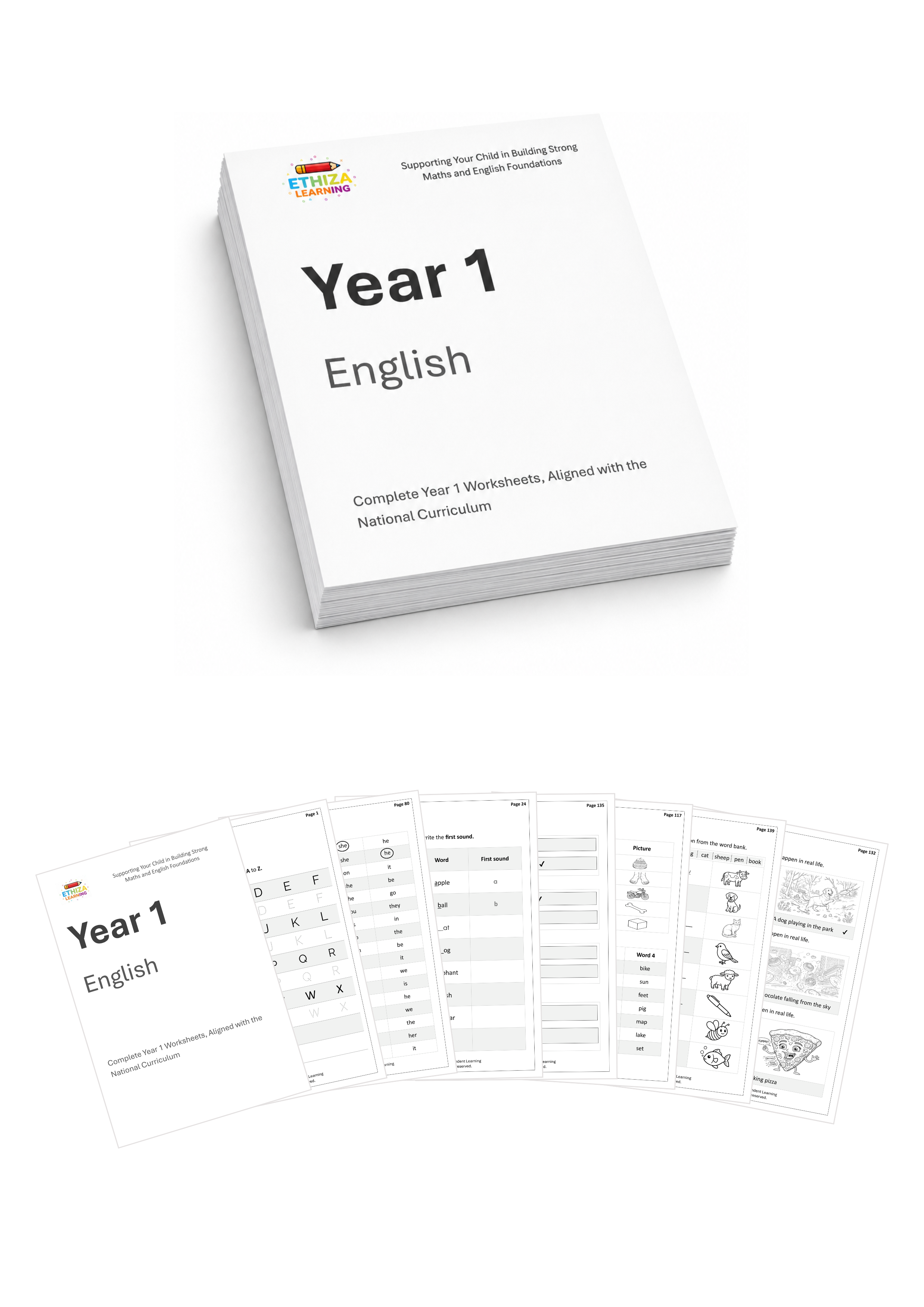 Year 1 English Worksheets