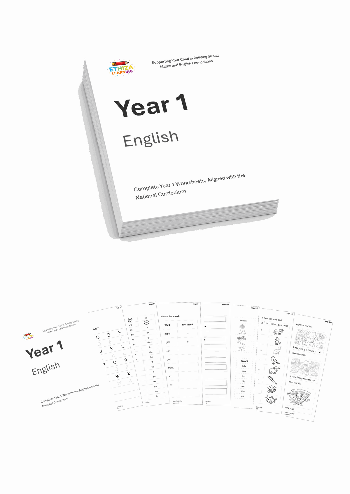 Year 1 English Worksheets