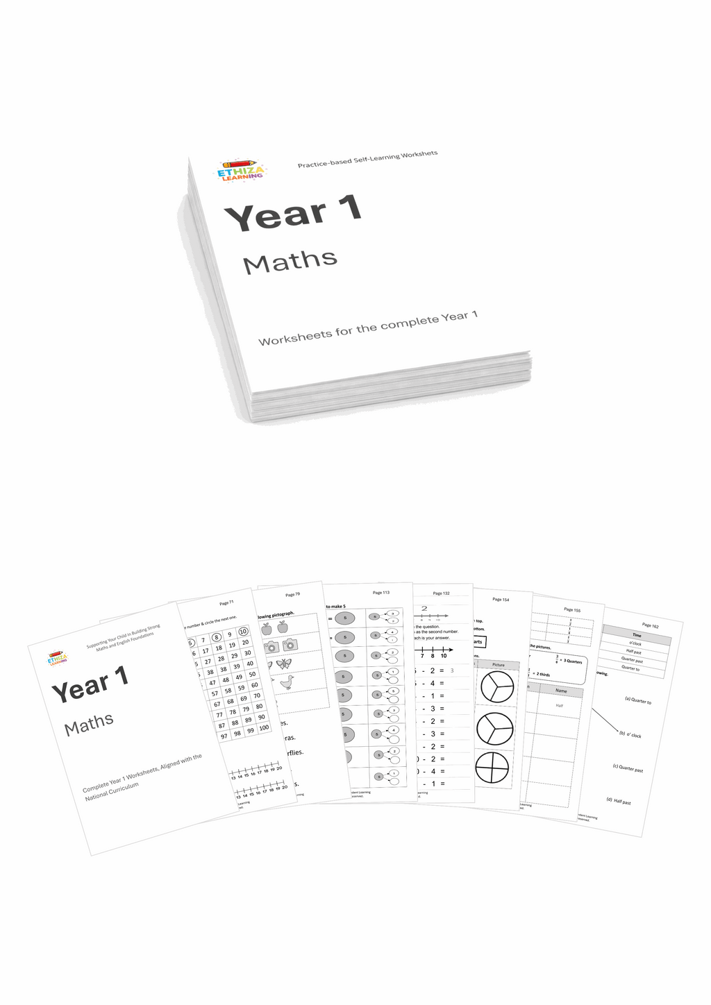 Year 1 Maths Worksheets