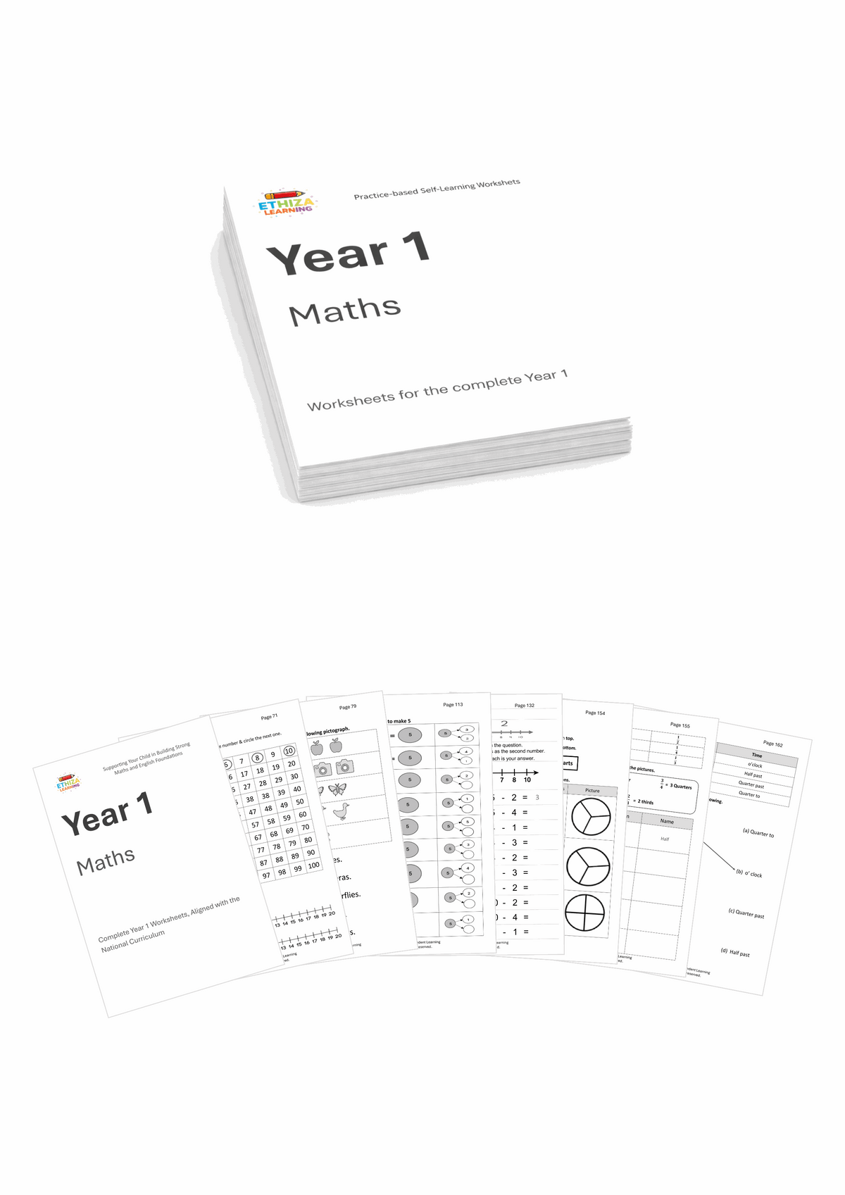 Year 1 Maths Worksheets