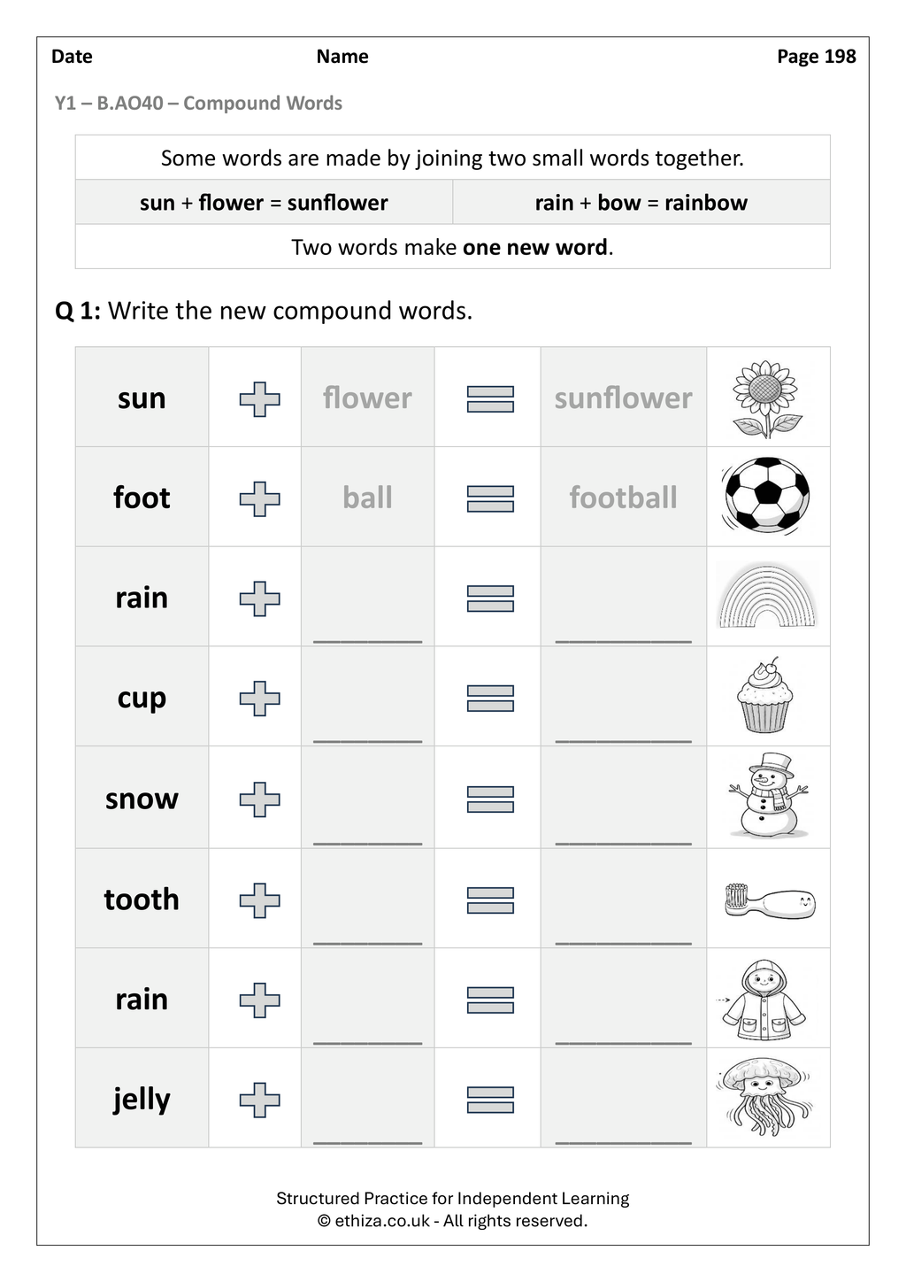 Year 1 English