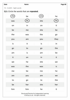 Year 1 English Worksheets