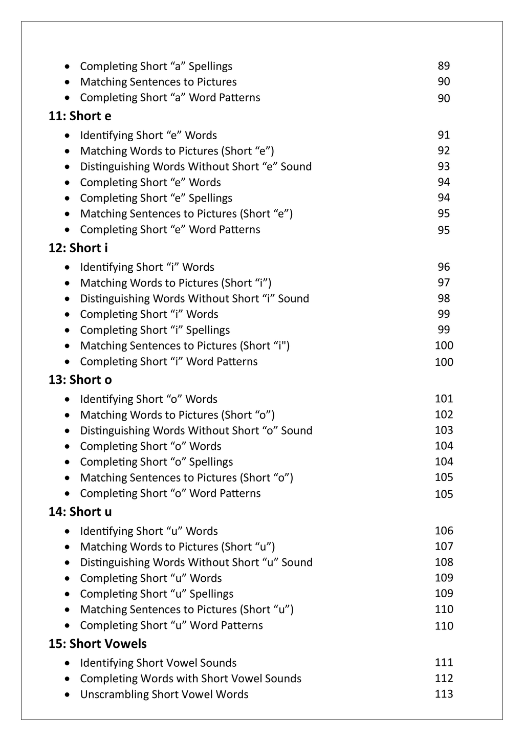 Year 1 English