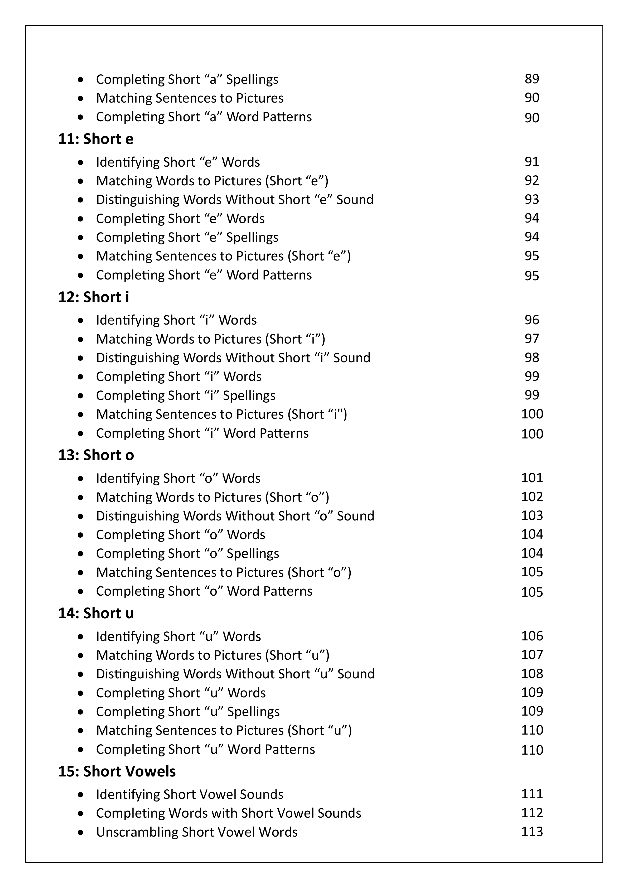 Year 1 English