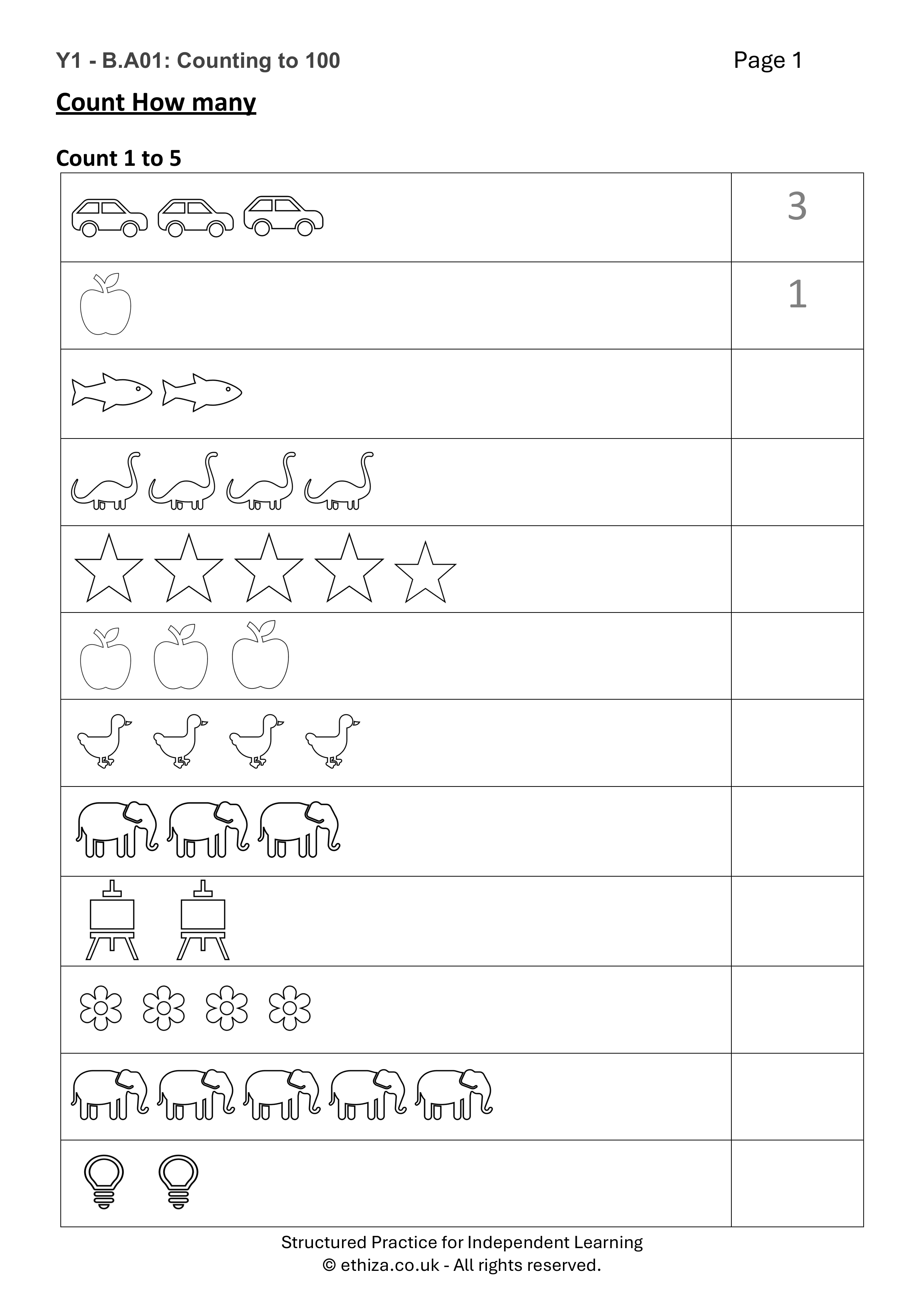 Year 1 Maths
