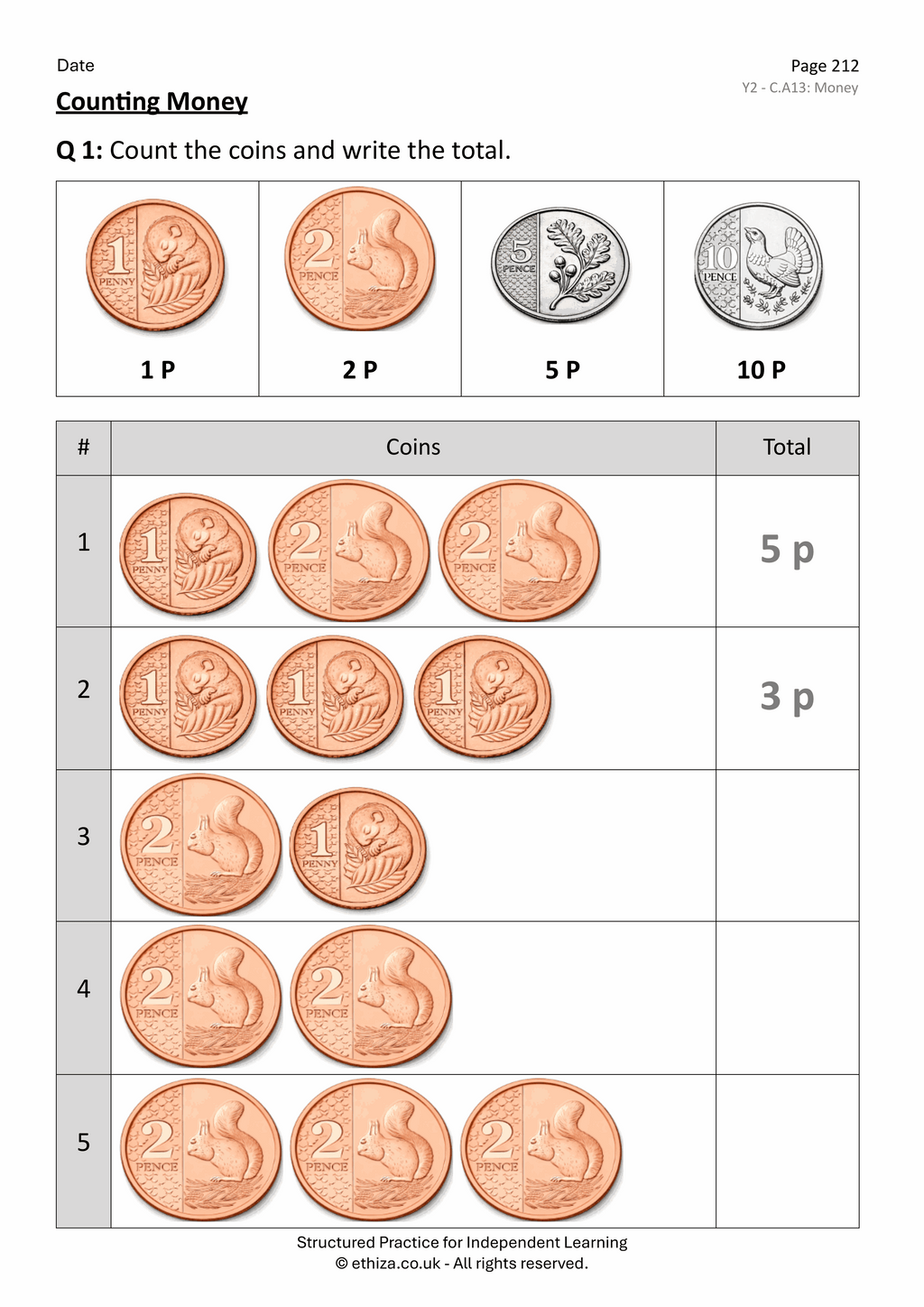 Year 2 Maths Worksheets