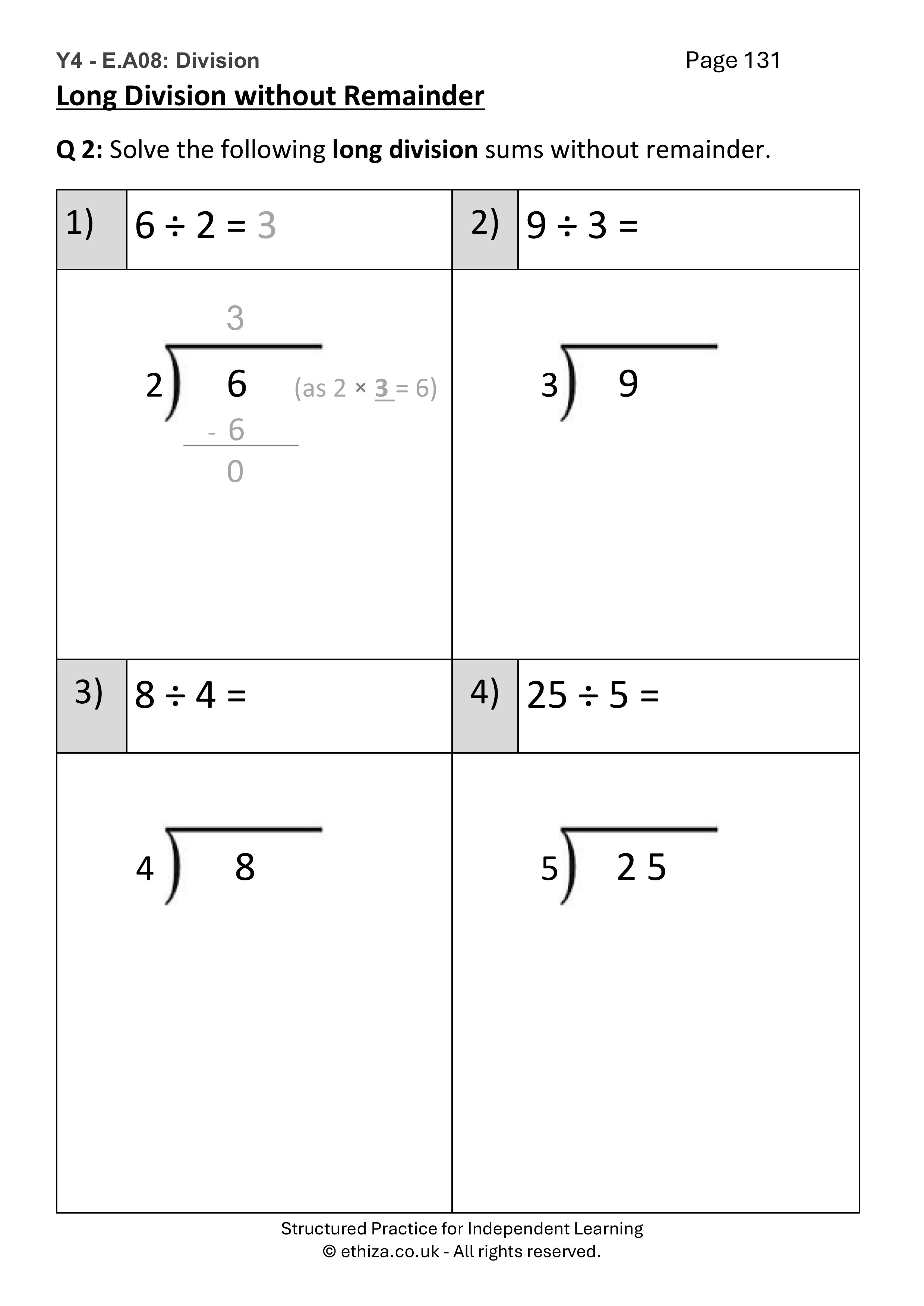 Year 4 Maths