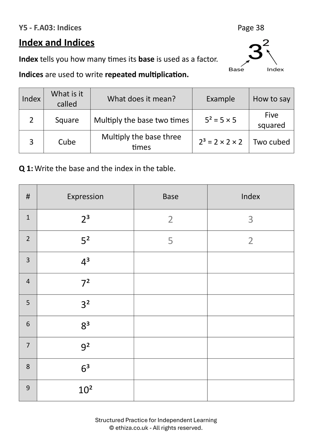 Year 5 Maths