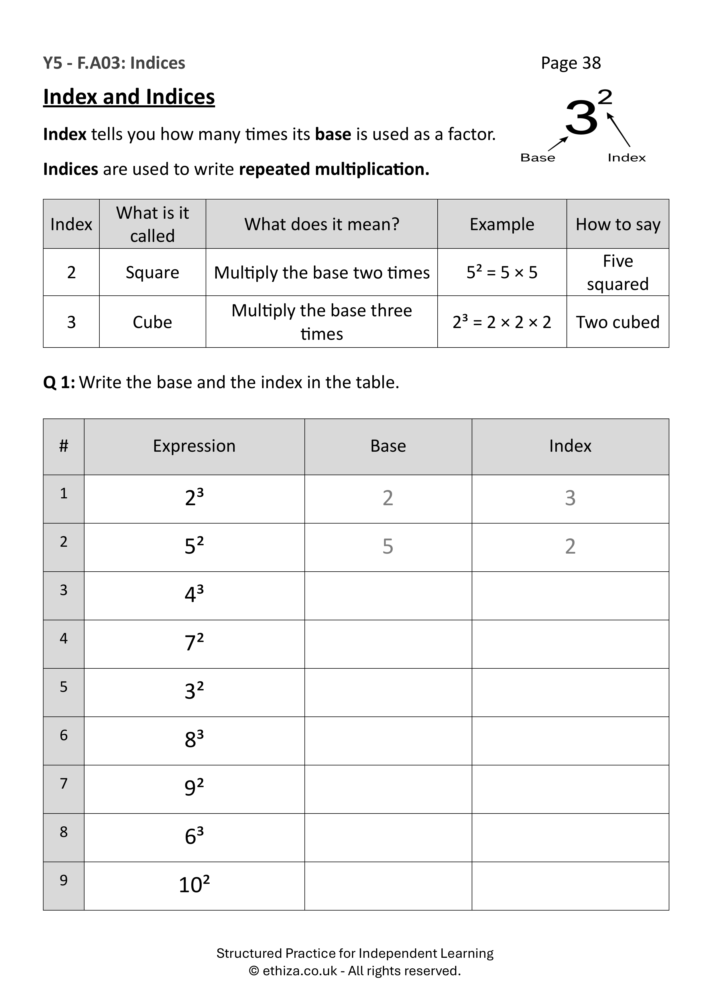 Year 5 Maths