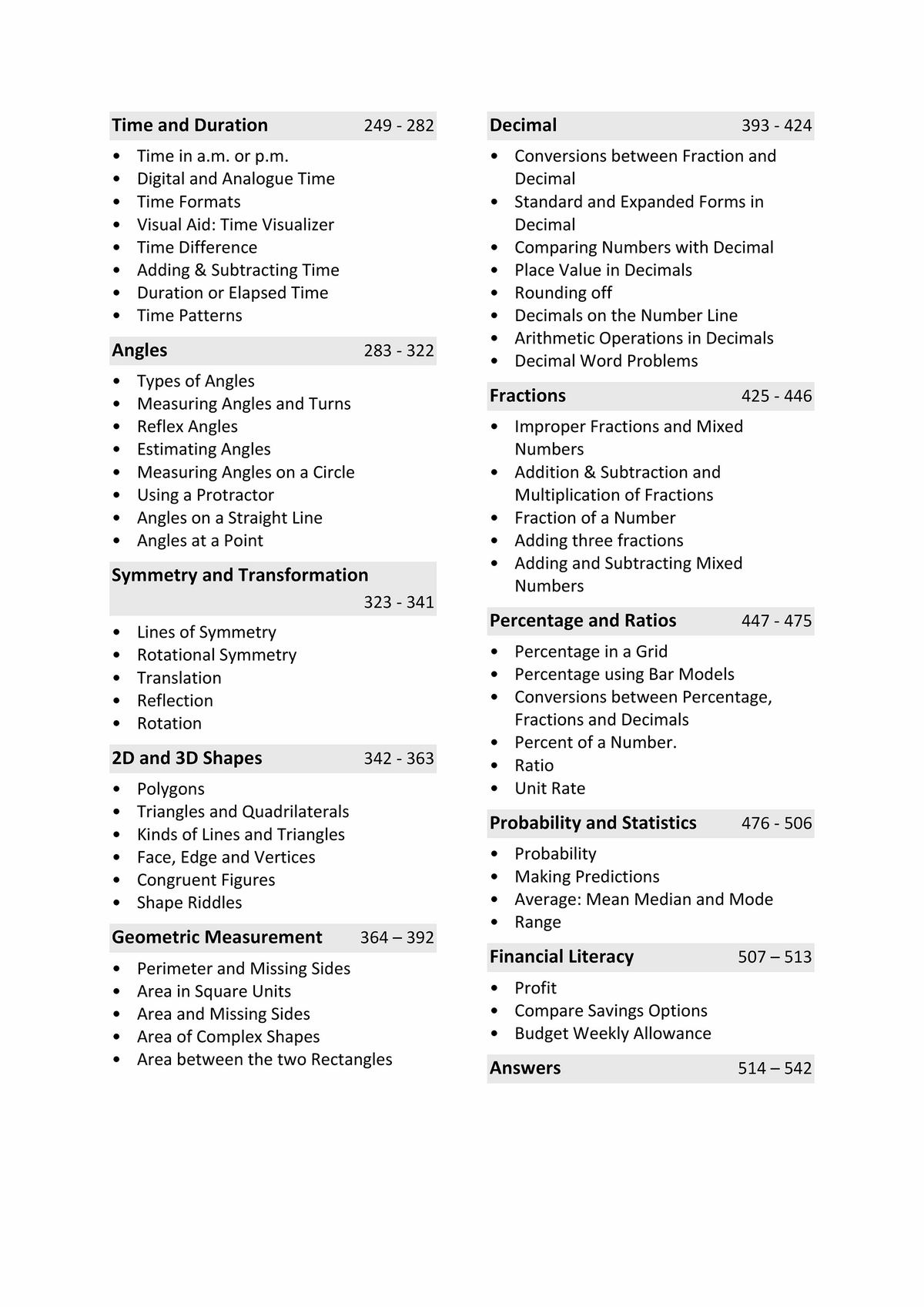 Year 5 Maths Worksheets