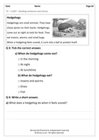 Year 2 English Worksheets