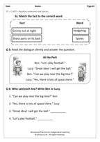 Year 2 English Worksheets